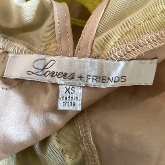 Lovers + Friends Revolve Mini Dress Size XS Xsmall Larissa Body Con Sunshine Lac - Picture 3 of 8